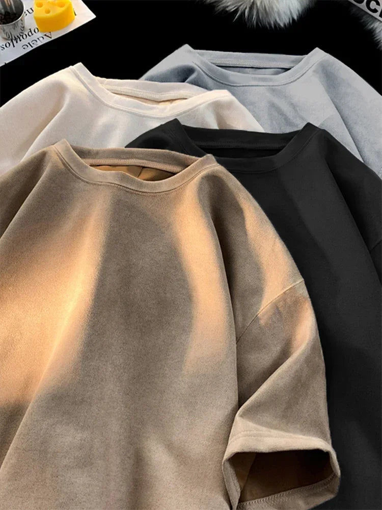 Suede Fashion T-shirt